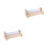 2Ensembles Distributeur Papier Rouleau Bois Beige Pour 10