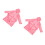2Pièces Robes Flanelle Rose Pour Bain, Et 3