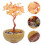 4Pièces Bonsai Cristal Rose Pierre Arbre Décor 11