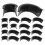 3Set Black Plastic Replacement Liners for Pool Table Corner Pockets 1