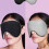 2Pièces Masque Yeux Respirant Confortable Noir Pour 10