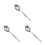 3Pièces Pâtes Argent Outil Cuisine Polyvalent 4