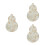 3Pièces Étui Ciseaux Mini Beige Tissu Brodé Rangement Protège Ciseaux 7