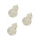 3Pièces Étui Ciseaux Mini Beige Tissu Brodé Rangement Protège Ciseaux 8