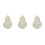 3Pièces Étui Ciseaux Mini Beige Tissu Brodé Rangement Protège Ciseaux 4