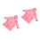 2Pièces Robes Flanelle Rose Pour Bain, Et 6