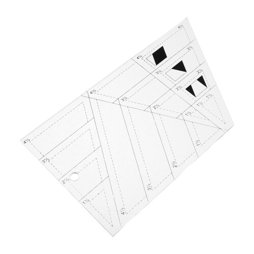 3Pièces Règle En Transparente Pour Couture Quilting 1