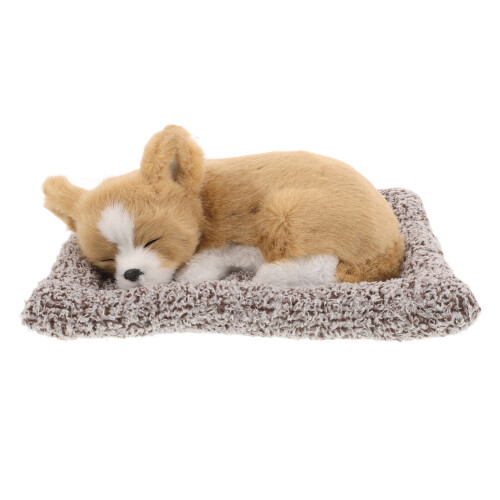 2Pièces Figurines Chien En Tissu Accessoires Pour