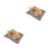 2Pièces Figurines Chien En Tissu Accessoires Pour 7