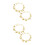 2Paires Bracelets Danse Orientale Métal Chic 7