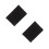 2Pièces Couverture Cahier A5 Tissu Noir Lavable Protectrice 6