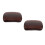 2Pièces Coussin De Selle PU Marron Avec Ventouses 8 Résistant 3