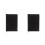 2Pièces Couverture Cahier A5 Tissu Noir Lavable Protectrice 3