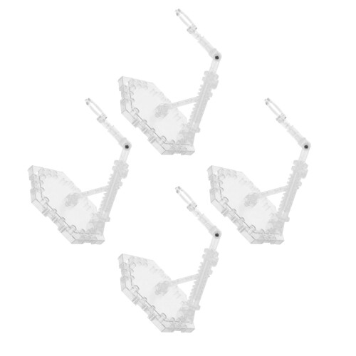 4Pièces Base Verticale Transparente Pour Exposer Figurines Et Modèles 2