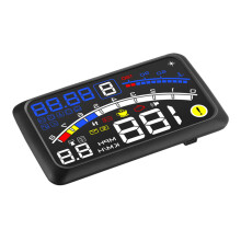 5Pièces Speedomètre Digital Hud Noir Multifonction ABS
