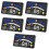 5Pièces Speedomètre Digital Hud Noir Multifonction ABS 8