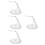 4Pièces Base Verticale Transparente Pour Exposer Figurines Et Modèles 5