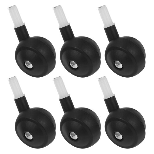 24Pièces Caster Silencieuses Poussette Bébé Noir En PP