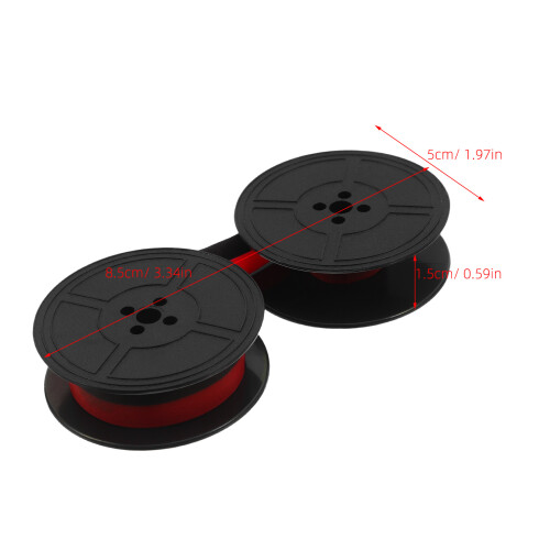 2Pièces Rubans Noir Pour Machine À Dactylographier Plastique 2
