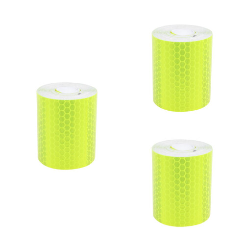 3Pcs Yellow Waterproof Reflective Warning Strips for Truck Car Use 2