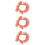 3Pièces Colliers Chat Décoratifs Rose Ajustables Pour Animaux 8
