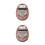 2Pièces Instrument Musical Portable Kalimba 8 Tons Bois Marron 4