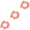 3Pièces Colliers Chat Décoratifs Rose Ajustables Pour Animaux 5
