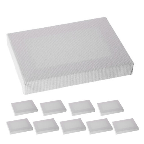 30Pièces Mini Canvases Coton Bois Pour Peinture Déco 1