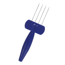 2Pièces Outil Tricotage Bleu, Crochet DIY, Plastique Résistant