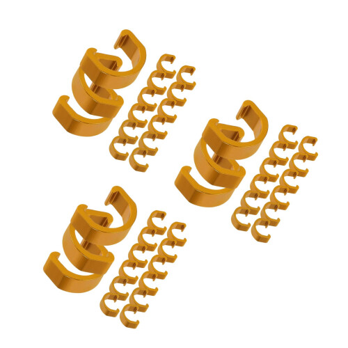 45Pièces Pinces Câble Aluminium Clips C Anti-Usure 2