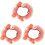 3Pièces Colliers Chat Décoratifs Rose Ajustables Pour Animaux 2