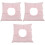 3Pièces Support Tête Massage Rose Coton Pour Table Spa 5