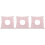 3Pièces Support Tête Massage Rose Coton Pour Table Spa 6