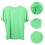 2Pièces T-Shirt Été Vert Polyester Respirant Rond Élégant 11