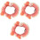 3Pièces Colliers Chat Décoratifs Rose Ajustables Pour Animaux 3
