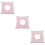 3Pièces Support Tête Massage Rose Coton Pour Table Spa 11
