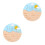 2Pièces Panneaux Bois Bébé Neutre Usage Photo Décoration 4