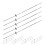 80Pièces Brochettes Métal Pour Barbecue, Acier Durable, 1