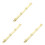 3Pièces Systèmes Métal Polyvalent 4 Anneaux Usage Maison 5