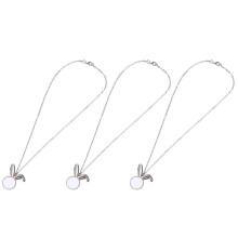 6Pièces Colliers Pendentifs Argent Élégants Pour Soirée Pâques