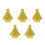 5Pcs Golden Diamond Burr Bits High-Efficiency Chamfering Grinding Tool 9