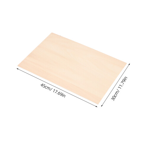2Pièces De Sculpture Bois Beige, Surface Lisse Pour Décoration 2
