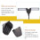 1Pièces Lampe De Table LED Réglable Noire Durable En ABS Métal 6