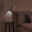 1Pièces Lampe De Table LED Réglable Noire Durable En ABS Métal 7