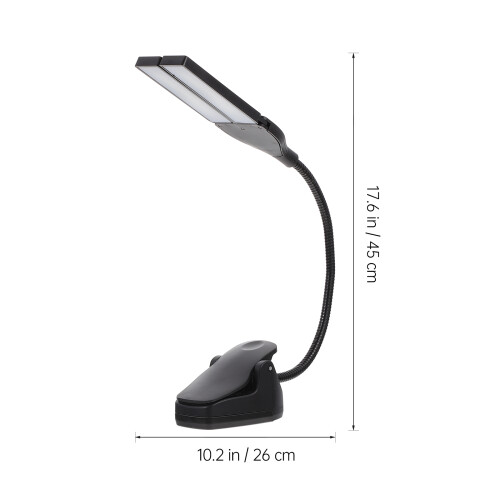 1Pièces Lampe De Table LED Réglable Noire Durable En ABS Métal 1