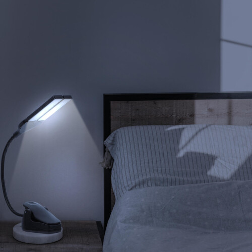 1Pièces Lampe De Table LED Réglable Noire Durable En ABS Métal 2