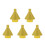 5Pcs Golden Diamond Burr Bits High-Efficiency Chamfering Grinding Tool 7