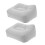 6Pièces Coussin Pied Gonflable Compact Pour En Déplacement 2