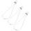 6Pièces Colliers Pendentifs Argent Élégants Pour Soirée Pâques 3