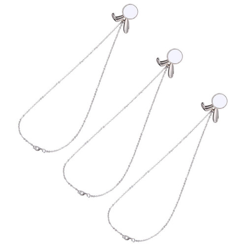 6Pièces Colliers Pendentifs Argent Élégants Pour Soirée Pâques 2